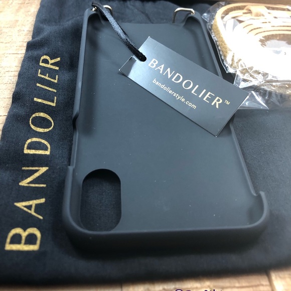 BANDOLIER Emma Golden Leather iPhone X Crossbody - Picture 3 of 7